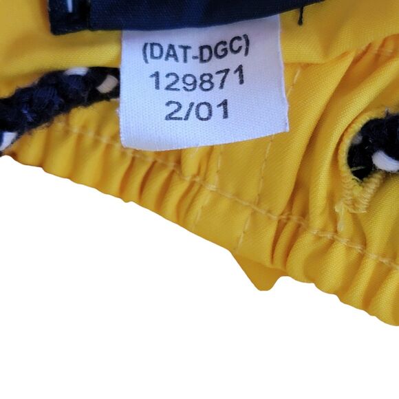 Vtg Tommy Hilfiger Trunks Swim Shorts XXL 2XL Yellow Mesh Lining Drawstring 2001 - Picture 8 of 8